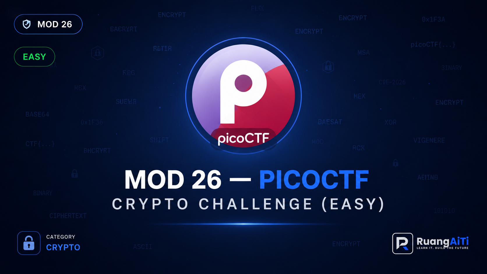Mod 26 — picoCTF Crypto Challenge (Easy)